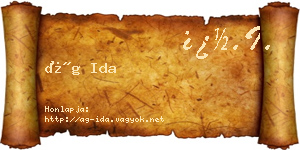 Ág Ida névjegykártya